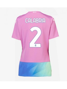 Ženski Nogometna dresi replika AC Milan Davide Calabria #2 Tretji 2023-24 Kratek rokav